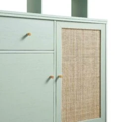 Frances Woven Rattan Dresser, Mint -Daals FT BUFFET 02 SAGE detail2