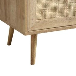 Frances Woven Rattan Display Cabinet, Natural -Daals FT CAB 01 NAT detail5