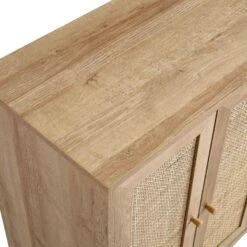 Frances Woven Rattan Drinks Cabinet, Natural -Daals FT CAB 02 NAT detail1