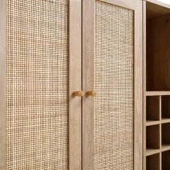 Frances Woven Rattan Drinks Cabinet, Natural -Daals FT CAB 02 NAT detail2