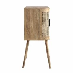 Izzy Curved Rattan 2-Door Buffet Sideboard, Natural -Daals FT CAB 04 NAT WB5