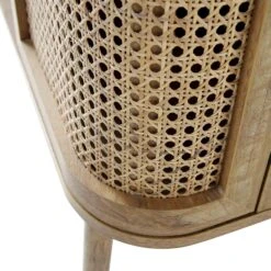 Izzy Curved Rattan 2-Door Buffet Sideboard, Natural -Daals FT CAB 04 NAT detail5