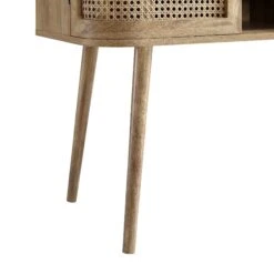 Izzy Curved Rattan 2-Door Buffet Sideboard, Natural -Daals FT CAB 04 NAT detail6