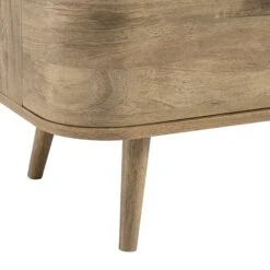 Izzy Curved Rattan 1-Drawer Small Sideboard, Natural -Daals FT CAB 05 NAT detail4