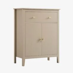 Oakham Small Sideboard With Drawer, Deep Greige -Daals FT CAB 06 BEIGE WB2