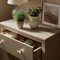 Oakham Small Sideboard With Drawer, Deep Greige -Daals FT CAB 06 BEIGE scene4