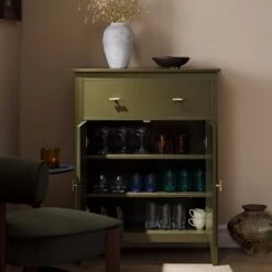 Oakham Small Sideboard With Drawer, Olive Grove -Daals FT CAB 06 DOLIVE scene2