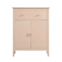 Oakham Small Sideboard With Drawer, Nude Pink