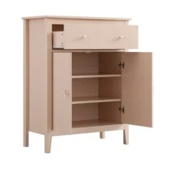 Oakham Small Sideboard With Drawer, Nude Pink -Daals FT CAB 06 NUDE WB4