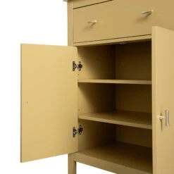 Oakham Small Sideboard With Drawer, Rattan Yellow -Daals FT CAB 06 SAFYEL detail2