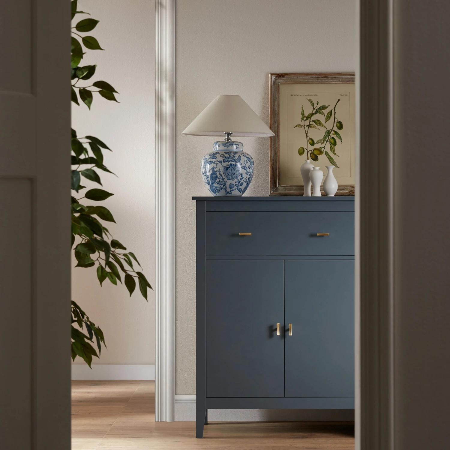 Oakham Small Sideboard With Drawer, Stormy Blue 2 Oakham Small Sideboard With Drawer, Stormy Blue - Image 2
