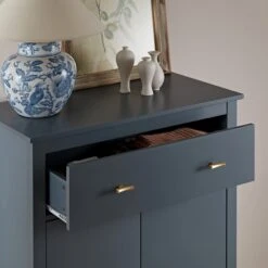 Oakham Small Sideboard With Drawer, Stormy Blue 19 Oakham Small Sideboard With Drawer, Stormy Blue -Daals FT CAB 06 STORM scene3