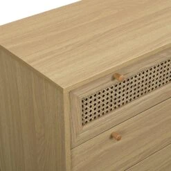 Anya Woven Rattan Chest Of 3 Drawer In Natural Colour -Daals FT COD 001 NATURAL detail1
