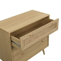 Anya Woven Rattan Chest Of 3 Drawer In Natural Colour -Daals FT COD 001 NATURAL detail2