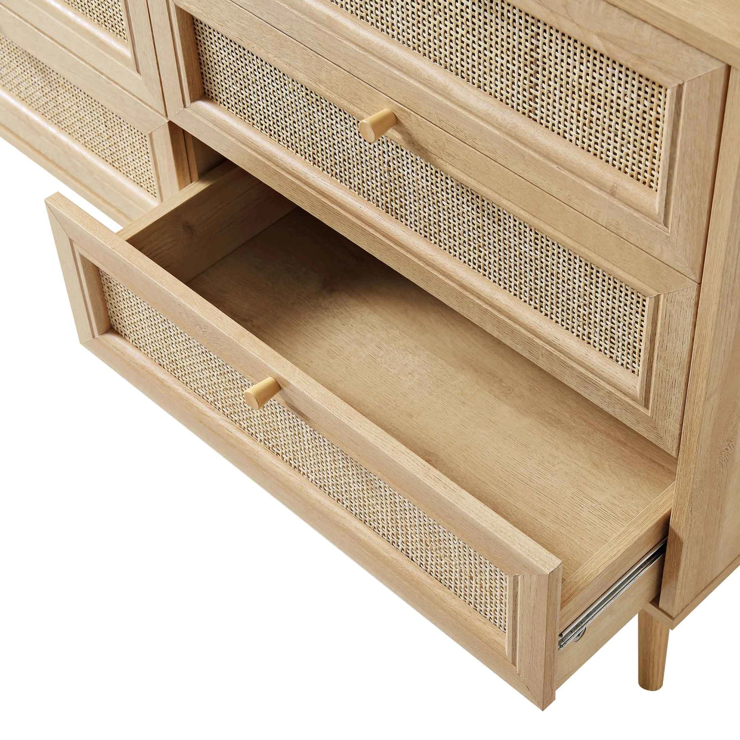 Frances Woven Rattan Chest Of 6 Drawers, Natural 9 Frances Woven Rattan Chest Of 6 Drawers, Natural - Image 9