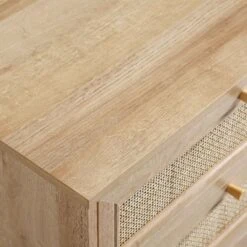 Frances Woven Rattan Chest Of 6 Drawers, Natural 24 Frances Woven Rattan Chest Of 6 Drawers, Natural -Daals FT COD 002 NAT detail5