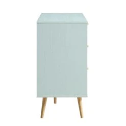 Frances Woven Rattan Chest Of 6 Drawers, Mint -Daals FT COD 002 SAGE WB4