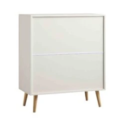 Frances Woven Rattan Tall Chest Of 4 Drawers, White 23 Frances Woven Rattan Tall Chest Of 4 Drawers, White -Daals FT COD 04 WHITE WB6