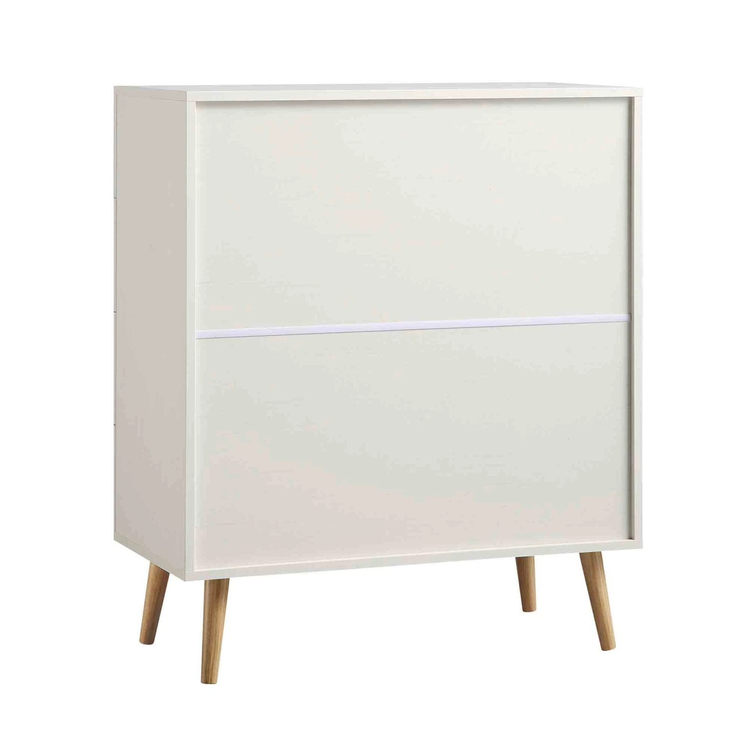 Frances Woven Rattan Tall Chest Of 4 Drawers, White 10 Frances Woven Rattan Tall Chest Of 4 Drawers, White - Image 10