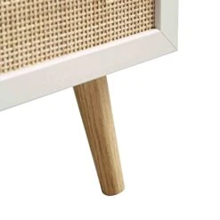 Frances Woven Rattan Tall Chest Of 4 Drawers, White 27 Frances Woven Rattan Tall Chest Of 4 Drawers, White -Daals FT COD 04 WHITE detail4