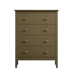 Oakham Chest Of 4 Drawers, Olive Grove -Daals FT COD 07 DOLIVE WB1