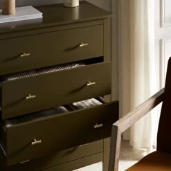 Oakham Chest Of 4 Drawers, Olive Grove -Daals FT COD 07 DOLIVE scene2