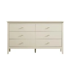 Oakham Chest Of 6 Drawers, Shaded White