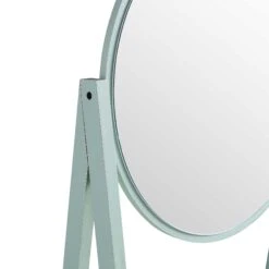 Frances Woven Rattan Standing Dressing Table With Mirror, Mint -Daals FT DRTA 02 SAGE detail3
