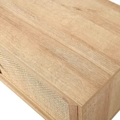 Frances Woven Rattan 200cm Wide TV Unit, Natural -Daals FT LGTV 06 NAT detail3