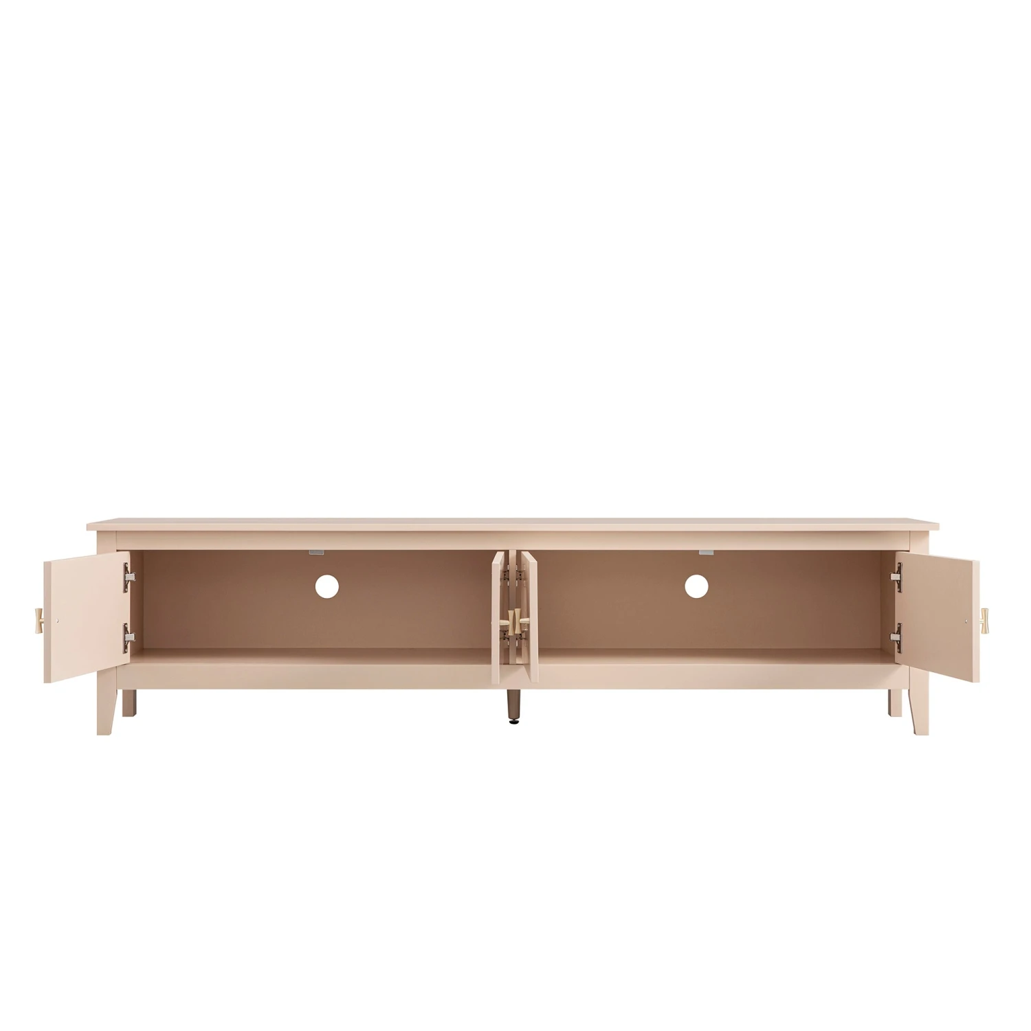 Oakham 180cm Wide TV Unit, Nude Pink 4 Oakham 180cm Wide TV Unit, Nude Pink - Image 4