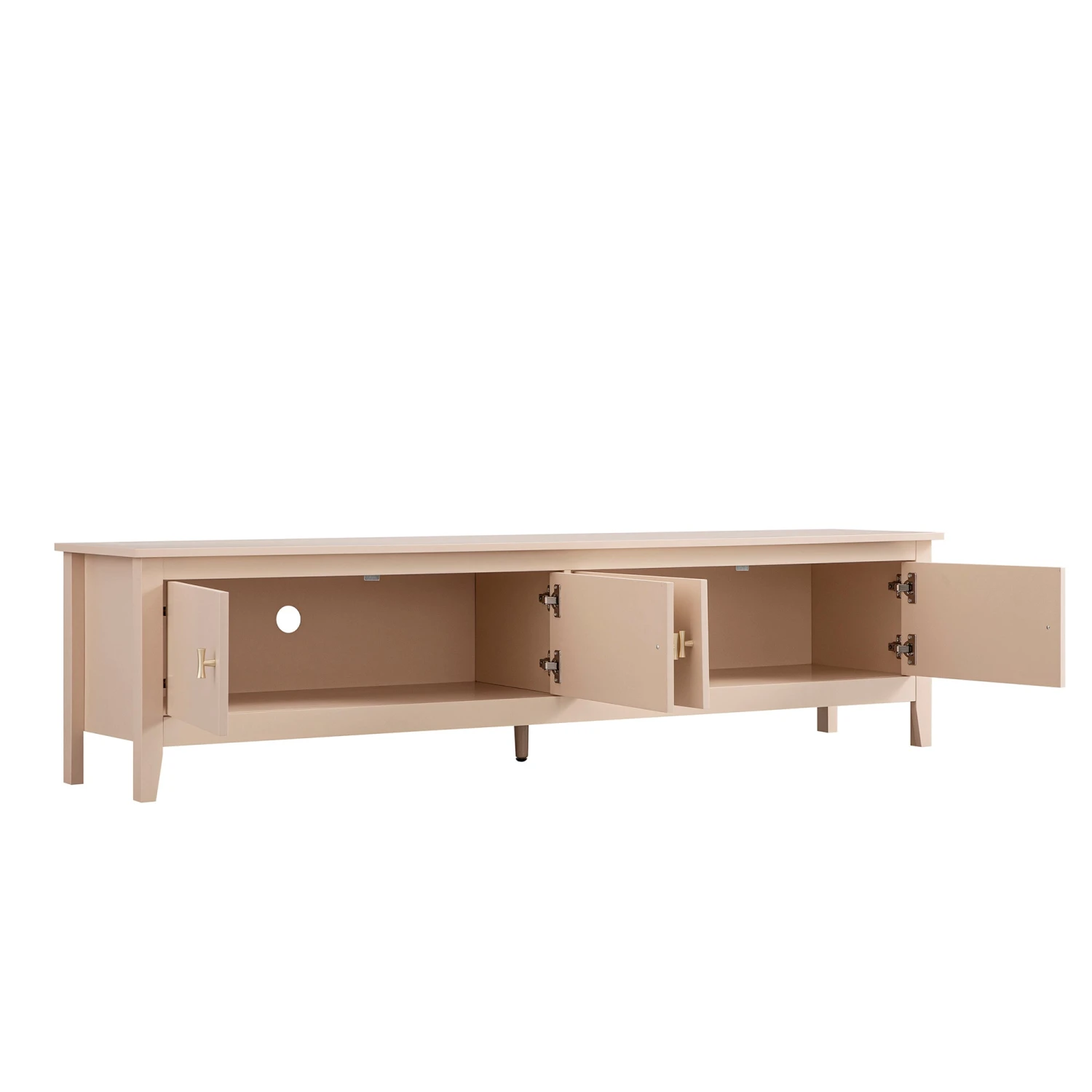 Oakham 180cm Wide TV Unit, Nude Pink 5 Oakham 180cm Wide TV Unit, Nude Pink - Image 5