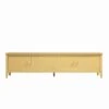 Oakham 180cm Wide TV Unit, Rattan Yellow