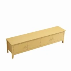 Oakham 180cm Wide TV Unit, Rattan Yellow -Daals FT LGTV 07 SAYFEL WB5