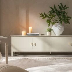 Oakham 180cm Wide TV Unit, Shaded White -Daals FT LGTV 07 WHITE scene4