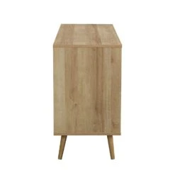 Frances Woven Rattan 3-Door Sideboard, Natural -Daals FT SB 001 NATURAL WB2