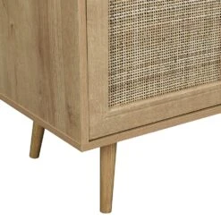 Frances Woven Rattan 3-Door Sideboard, Natural -Daals FT SB 001 NATURAL detail3