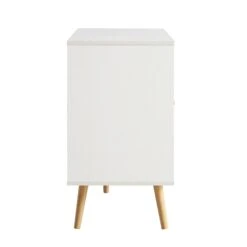 Frances Woven Rattan 3-Door Sideboard, White -Daals FT SB 001 WHITE WB5