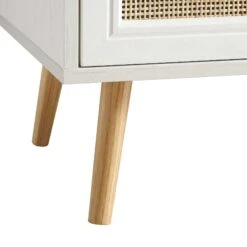 Frances Woven Rattan 3-Door Sideboard, White -Daals FT SB 001 WHITE detail3