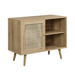 Frances Woven Rattan 1-Door Cabinet In Natural 12 Frances Woven Rattan 1-Door Cabinet In Natural -Daals FT SB 002 NATURAL WB1