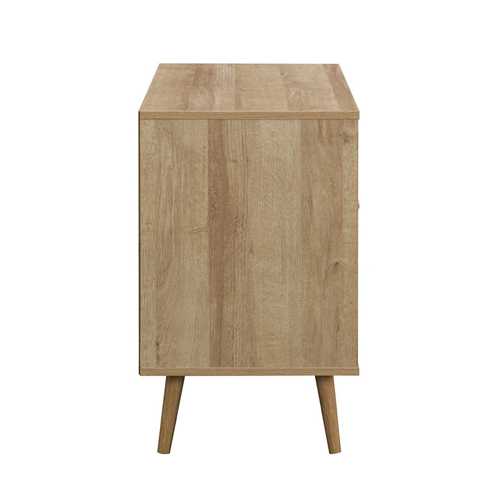 Frances Woven Rattan 1-Door Cabinet In Natural 5 Frances Woven Rattan 1-Door Cabinet In Natural - Image 5