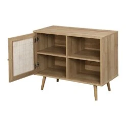 Frances Woven Rattan 1-Door Cabinet In Natural 15 Frances Woven Rattan 1-Door Cabinet In Natural -Daals FT SB 002 NATURAL WB3