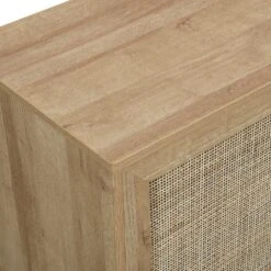 Frances Woven Rattan 1-Door Cabinet In Natural 16 Frances Woven Rattan 1-Door Cabinet In Natural -Daals FT SB 002 NATURAL detail1