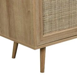 Frances Woven Rattan 1-Door Cabinet In Natural 17 Frances Woven Rattan 1-Door Cabinet In Natural -Daals FT SB 002 NATURAL detail2
