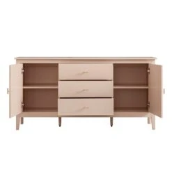 Oakham Wide Sideboard With Drawers, Nude Pink -Daals FT SB 04 NUDE WB3