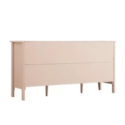 Oakham Wide Sideboard With Drawers, Nude Pink -Daals FT SB 04 NUDE WB6