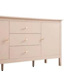 Oakham Wide Sideboard With Drawers, Nude Pink -Daals FT SB 04 NUDE detail1