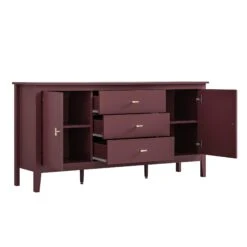 Oakham Wide Sideboard With Drawers, Wild Cherry 28 Oakham Wide Sideboard With Drawers, Wild Cherry -Daals FT SB 04 PRED WB4