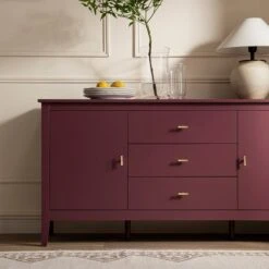 Oakham Wide Sideboard With Drawers, Wild Cherry 20 Oakham Wide Sideboard With Drawers, Wild Cherry -Daals FT SB 04 PRED scene3