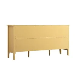 Oakham Wide Sideboard With Drawers, Rattan Yellow -Daals FT SB 04 SAFYEL WB6