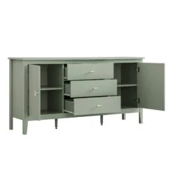 Oakham Wide Sideboard With Drawers, Desert Sage -Daals FT SB 04 SAGE WB4